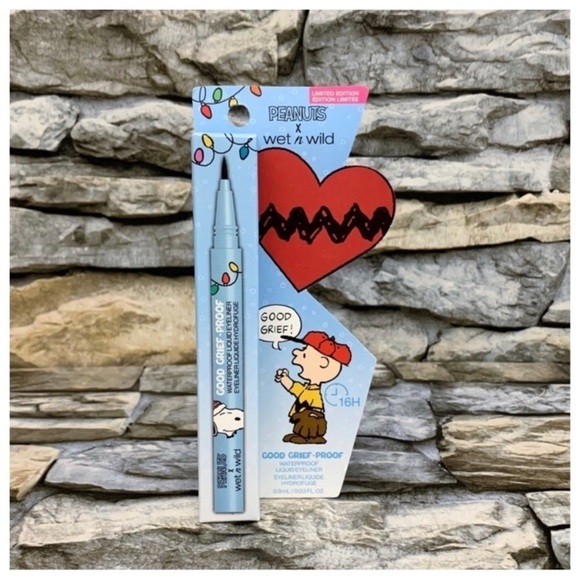 Peanuts x Wet n Wild Good Grief Waterproof Liquid Eyeliner Limited Edition New - Picture 1 of 2